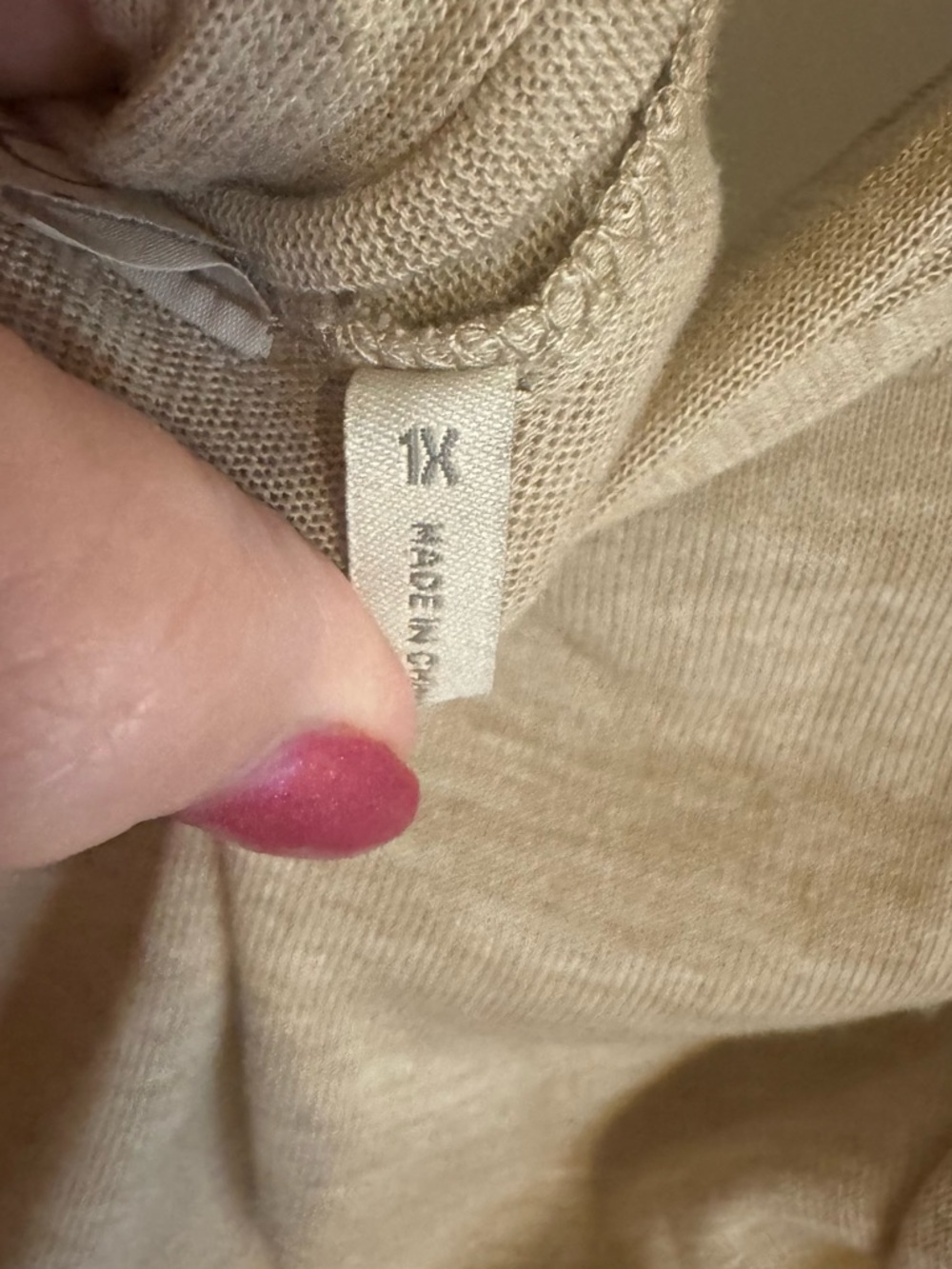 LOGO by Lori Goldstein Open-Front Longer Cardigan w/Back Detail PLUS: 1X #14 - Picture 8 of 9